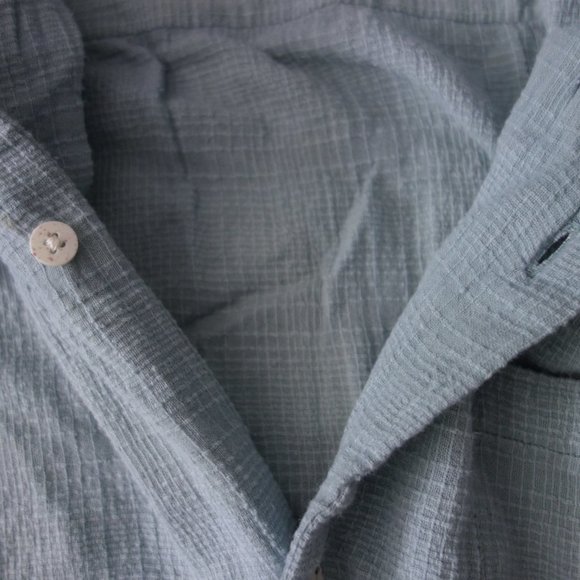 Diesel StyleLabTurquoise Button Down Short Sleeve Shirt Size S - Picture 12 of 13